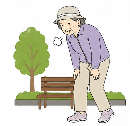 15分以上続けて歩けない